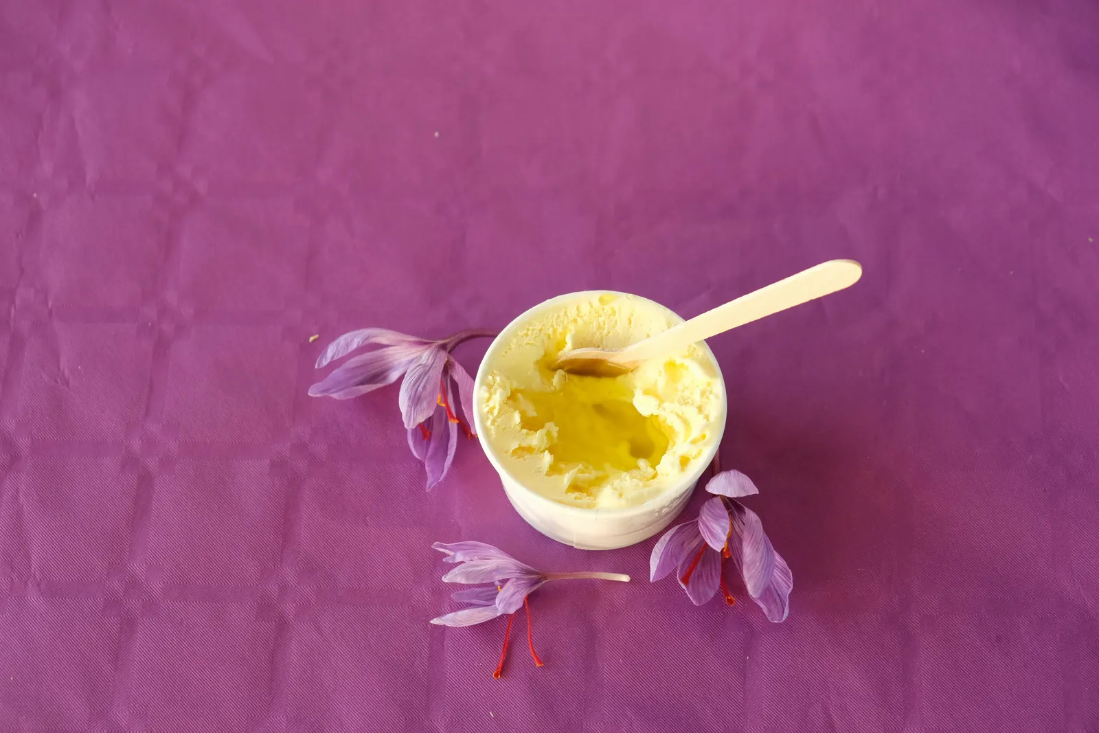 Gelato allo zafferano dei Fratelli D'Angelo