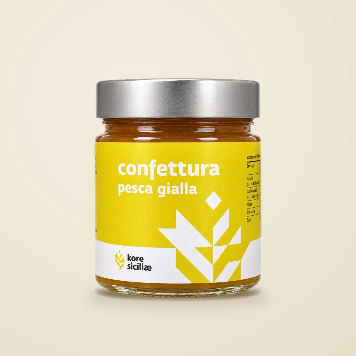 Confettura di Pesca di Leonforte (polpa gialla) 250 g